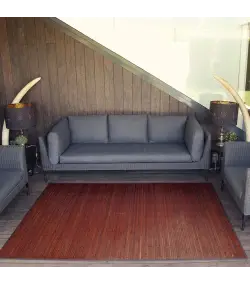 Alfombra BAMBÚ Antideslizante, Alta Resistencia, para Interior y Exterior